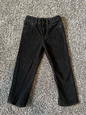 GAP Boys Black Straight Corduroy Pants